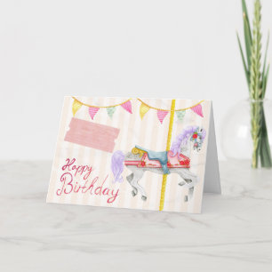 Carrousel Happy Birthday Kaart