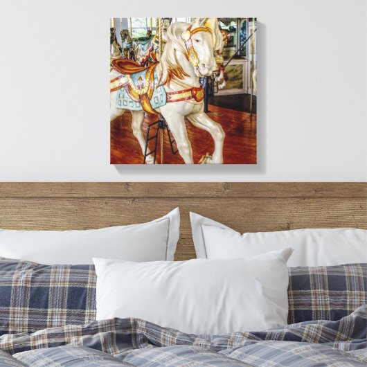 Carrousel Horse Canvas Afdrukken (Insitu (Slaapkamer))