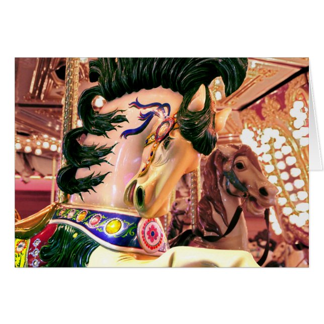 Carrousel Horse Card (Voorkant Horizontaal)