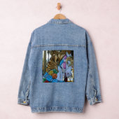 Carrousel Horse Gold Mane Blue Ribbon Geel Sinaasa Denim Jacket (Hangar)