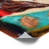 Carrousel Horse Impressionist Painting Poster (Hoek)