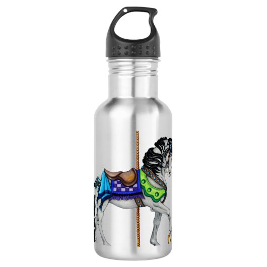 Carrousel Horse Insulated Water Fles (Voorkant)