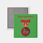 Carrousel Horse Kerstmagneet Magneet (Voorkant / Achterkant)