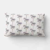 Carrousel Horse Lumbar Pillow 13 x 21 inch
