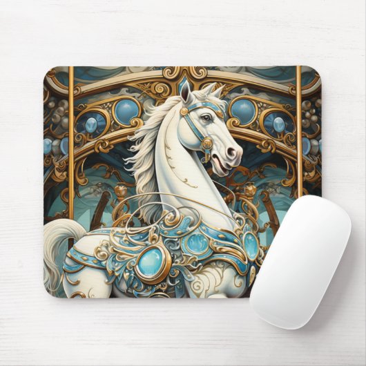 Carrousel Horse Mousepad Muismat (Met muis)