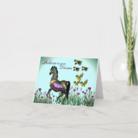 Carrousel Horse Note Kaart