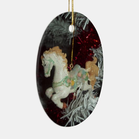 Carrousel Horse Oval Ornament (Rechts)