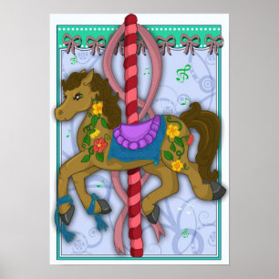 Carrousel Horse Poster