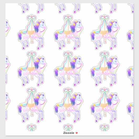 Carrousel Horse (vel) contour sticker (Vel)