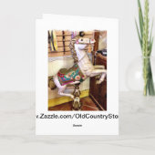 Carrousel Horse Wenskaart Kaart (Achterkant)