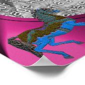 Carrousel Horses Lijst Creëer Uw eigen foto Poster (Hoek)