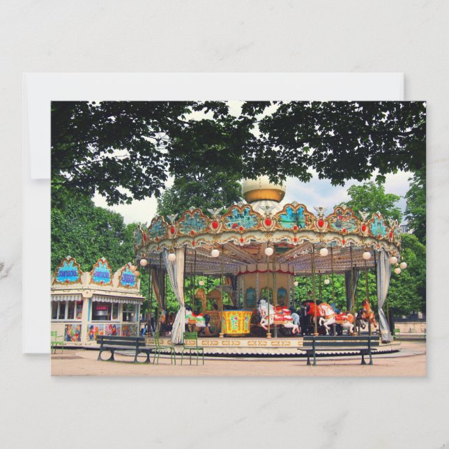 Carrousel in de Tuileries, Parijs, Frankrijk (Voorkant)