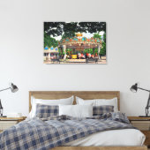 Carrousel in de Tuileries, Parijs, Frankrijk Canvas Afdruk (Insitu (Slaapkamer))