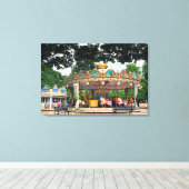 Carrousel in de Tuileries, Parijs, Frankrijk Canvas Afdruk (Insitu (Houten vloer))