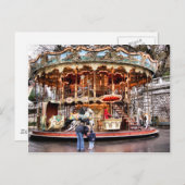 Carrousel in Montmartre Briefkaart (Voorkant / Achterkant)