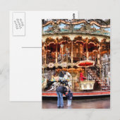 Carrousel in Montmartre Briefkaart (Voorkant / Achterkant)