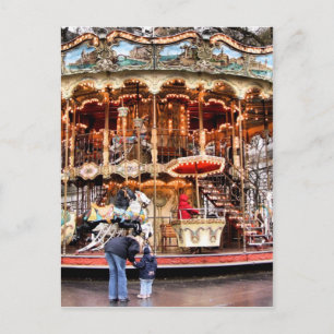 Carrousel in Montmartre Briefkaart
