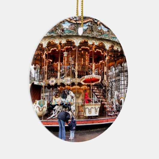Carrousel in Montmartre Keramisch Ornament (Rechts)