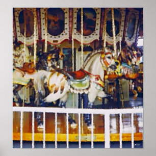 Carrousel in Oliehoudende posters
