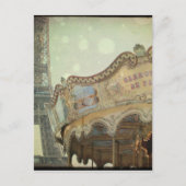 carrousel in Parijs met Eiffeltoren Briefkaart (Voorkant)