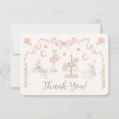 Carrousel Merry-go-round Bedankt Opmerking (Voorkant)