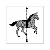 Carrousel / Merry-go-Round Horse Zelfinktende Stempel (Design)
