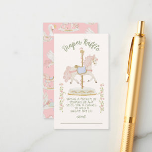 Carrousel Merry-go-round Luier Raffle Informatiekaartje