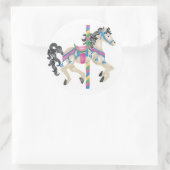Carrousel/ Merry Go Round voor kinderen! Ronde Sticker (Tas)