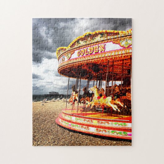 Carrousel op Brighton Beach Legpuzzel (Verticaal)