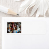 Carrousel Paard Adresetiketten Etiket (Insitu)