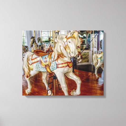 carrousel Paard — Canvas Art grote print (Voorkant)
