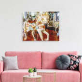 carrousel Paard — Canvas Art grote print (Insitu (Woonkamer))