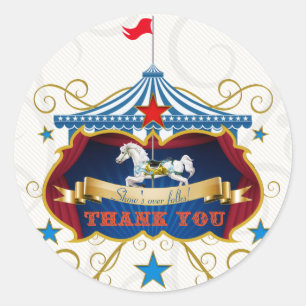  Carrousel Paard Dank u voor Sticker