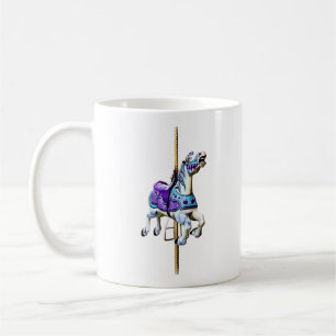 Carrousel Paard Gekleed in Lavendel en Blauw Koffiemok