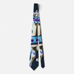Carrousel Paard Gekleed in Lavendel en Blauw Stropdas
