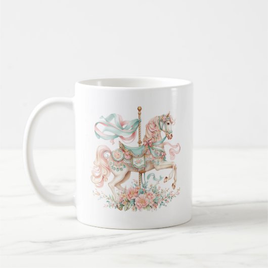 Carrousel Paard Koffiemok (Links)