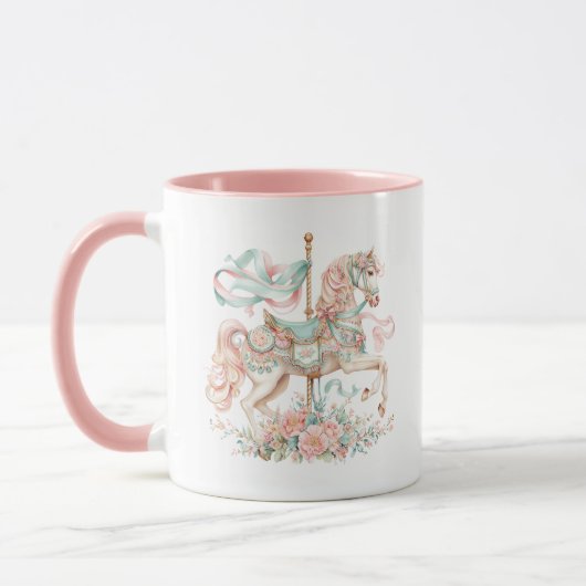 Carrousel Paard Koffiemok Mok (Links)