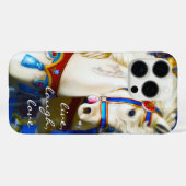 Carrousel Paard Live Lach Liefde Script Kleurrijk Case-Mate iPhone Case (Achterkant (horizontaal))