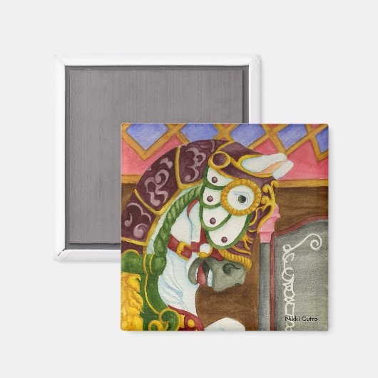 Carrousel Paard Magneet (Voorkant / Achterkant)