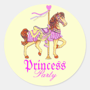 Carrousel Paard Prinses Party Ronde Sticker