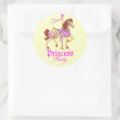 Carrousel Paard Prinses Party Ronde Sticker (Tas)