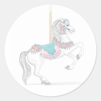 Carrousel Paard Sticker
