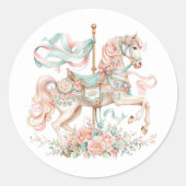Carrousel Paard Stickers (Voorkant)