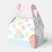 Carrousel Paarden Thema, gevel 4x2.5x5 Bedankdoosjes (Achterkant)