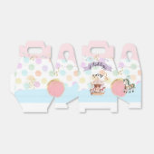 Carrousel Paarden Thema, gevel 4x2.5x5 Bedankdoosjes (Uitgevouwen)