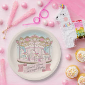 Carrousel Paardencircus Carnaval Verjaardagsfeest Papieren Bordje (Feest)