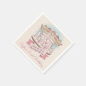 Carrousel Paardencircus Carnaval Verjaardagsfeest Servet (Hoek)