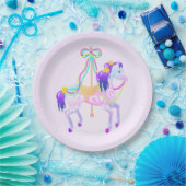 Carrousel Paardenpapier bord (Feest)