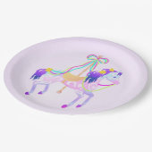 Carrousel Paardenpapier bord (Gekanteld)