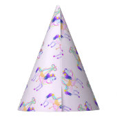Carrousel Paardenpapier pet Feesthoedjes (Achterkant)